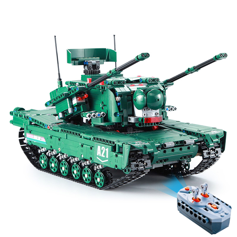 CADA C16001 RC Military M1A2 Tank 1498CPS CaDa Model Building Block Brick Toy