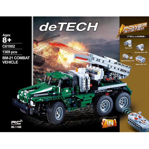 CADA C61002 Rocket Launcher Truck 2 In 1|TECH