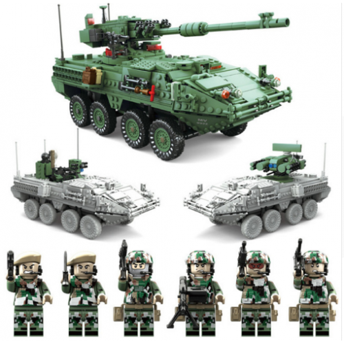 KAZI KY10001 Creator Century Military MGS-M1128|Tank