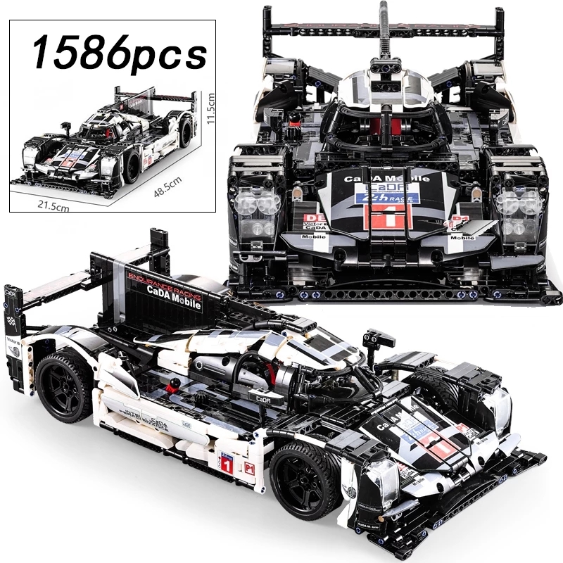 Cada195TechnicSeriesMechanicalPowerDIYBuildingBlockRacingCarToysForChildrenCompatiblewithLegoed-32972146957