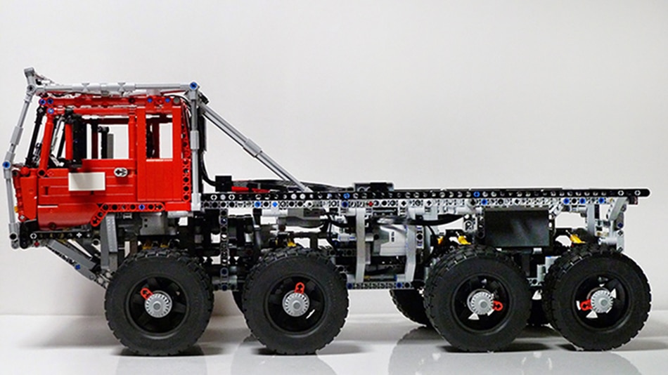 LEPIN23012TechnicMOCSeries2839pcsArakawaTowTruckTatraVehicleModelToyBuildingBlockswith5Motors1Chargi-32907709285