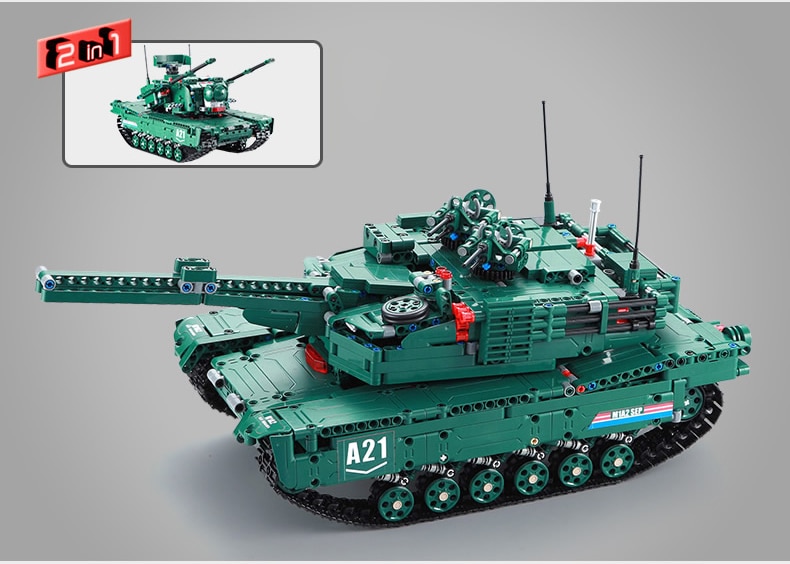 Technics-modern-military-radio-remote-control-M1A2-Abrams-Main-Battle-Tank-block-2in1-Panther-model-bricks-rc-toys-collection-32864269653