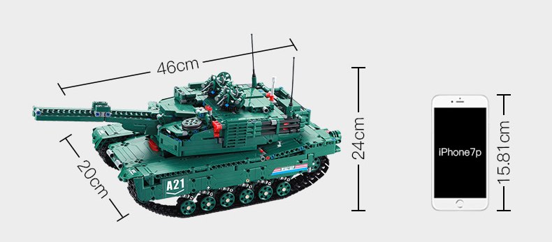 Technics-modern-military-radio-remote-control-M1A2-Abrams-Main-Battle-Tank-block-2in1-Panther-model-bricks-rc-toys-collection-32864269653