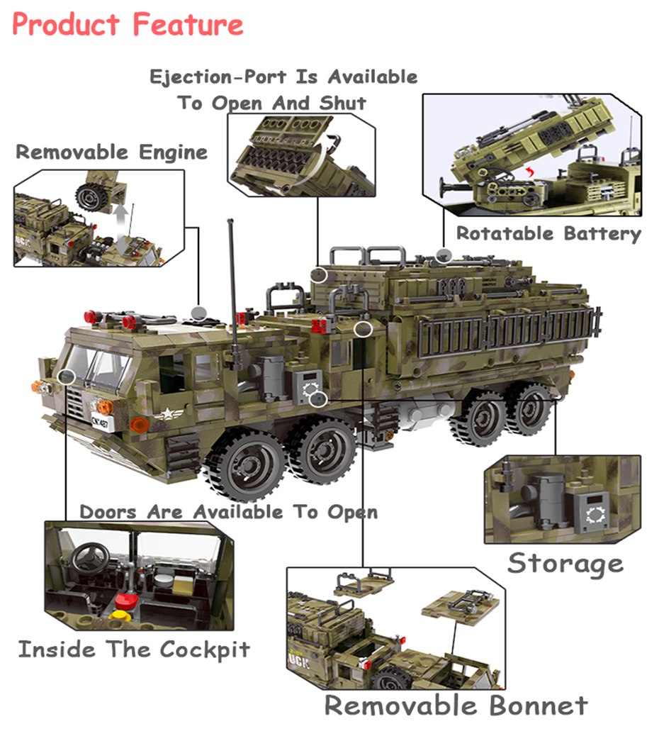 XINGBAO-06014-Military-Series-1377Pcs-The-Scorpion-Heavy-Truck-Set-Building-Blocks-Compatible-With-LegoINGlys-Military-Bricks-32857918242