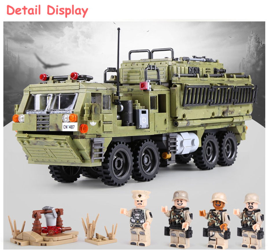 XINGBAO-06014-Military-Series-1377Pcs-The-Scorpion-Heavy-Truck-Set-Building-Blocks-Compatible-With-LegoINGlys-Military-Bricks-32857918242