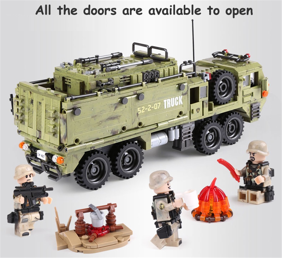 XINGBAO-06014-Military-Series-1377Pcs-The-Scorpion-Heavy-Truck-Set-Building-Blocks-Compatible-With-LegoINGlys-Military-Bricks-32857918242