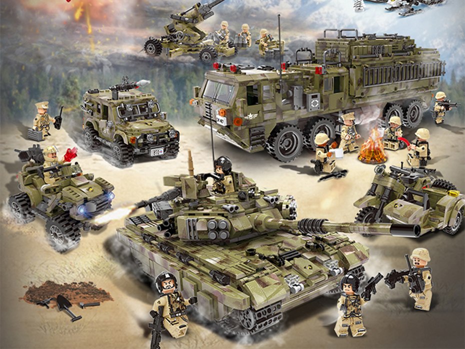 XINGBAO-06014-Military-Series-1377Pcs-The-Scorpion-Heavy-Truck-Set-Building-Blocks-Compatible-With-LegoINGlys-Military-Bricks-32857918242