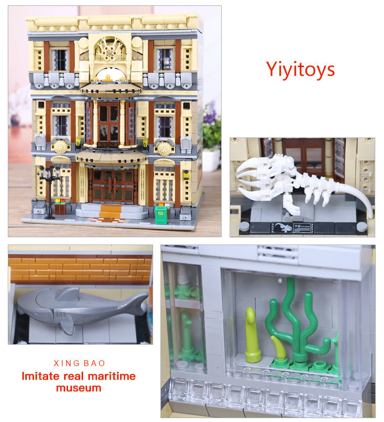 XingBao-01005-5052Pcs-Genuine-Creative-MOC-City-Series-The-Maritime-Museum-Set-Building-Blocks-Bricks-Toys-Model-DIY-Gifts-32833008942