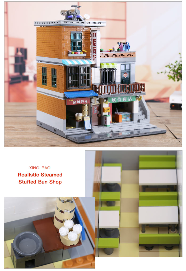 XingBao-01013-Genuine-Creative-MOC-City-Series-The-Urban-Village-Set-Building-Blocks-Bricks-Educational-legoing-Toys-Model-Gift-32831853380