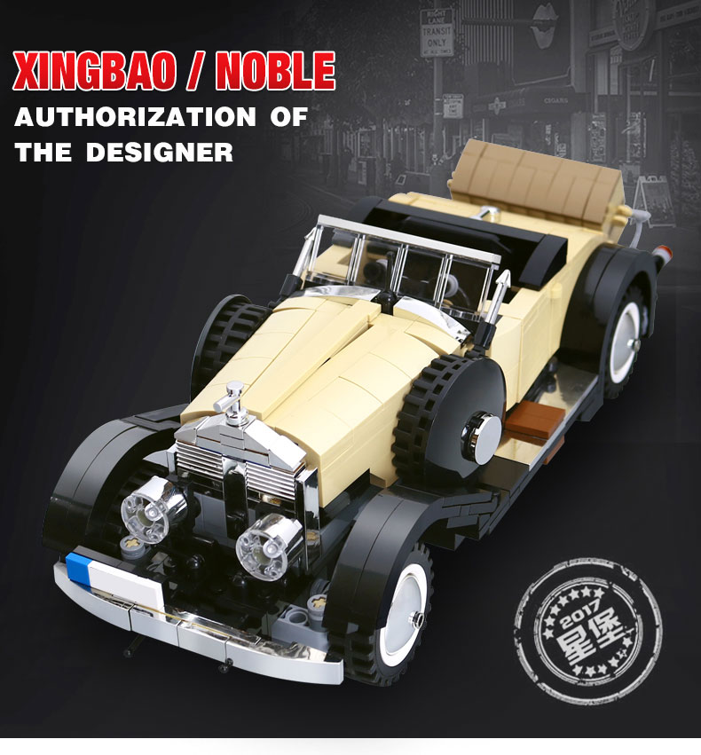 XingBao-03007-810Pcs-Creative-MOC-Technic-Series-The-Rolls-Royce-Noble-Set-Children-Educational-Building-Blocks-Bricks-Toy-Gift-32806910985