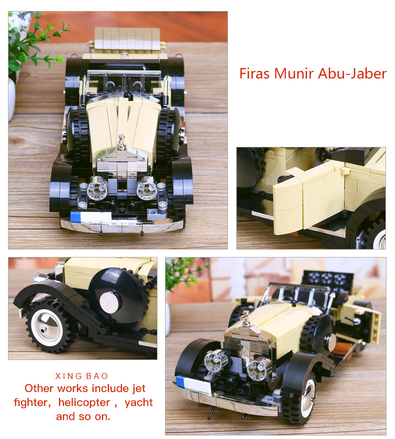 XingBao-03007-810Pcs-Creative-MOC-Technic-Series-The-Rolls-Royce-Noble-Set-Children-Educational-Building-Blocks-Bricks-Toy-Gift-32806910985