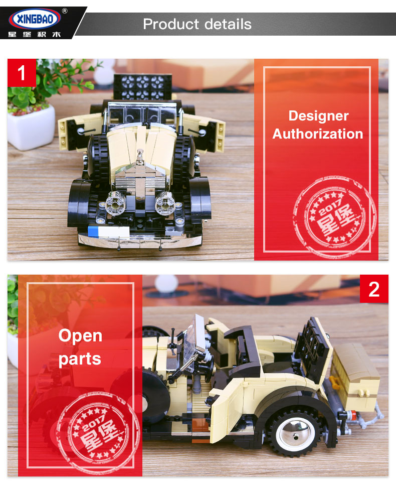 XingBao-03007-810Pcs-Creative-MOC-Technic-Series-The-Rolls-Royce-Noble-Set-Children-Educational-Building-Blocks-Bricks-Toy-Gift-32806910985