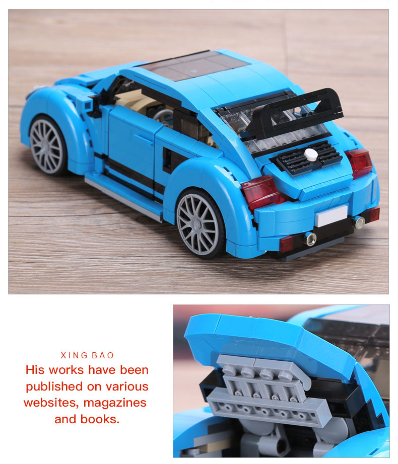 Xingbao-03015-944Pcs-New-Genuine-Creative-MOC-Technic-Series-The-Beetle-Car-Set-Children-Educational-Building-Blocks-Bricks-Toys-32818016904