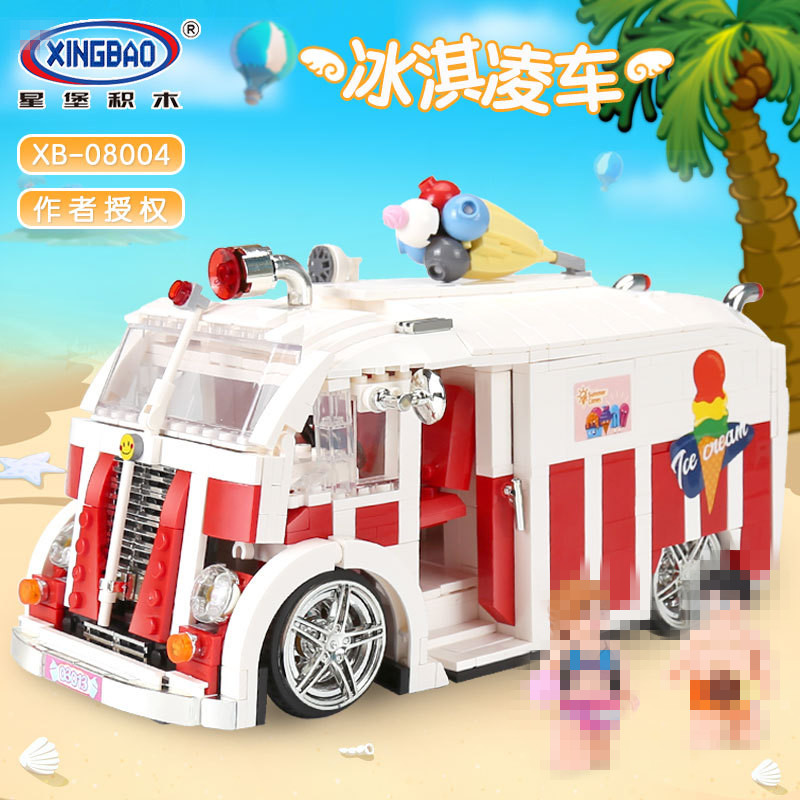 Xingbao-08004-1000Pcs-Genuine-Technic-Series-The-Ice-Cream-Car-Set-Building-Blocks-Bricks-Children-Educational-Toys-Model-Gifts-32834102023